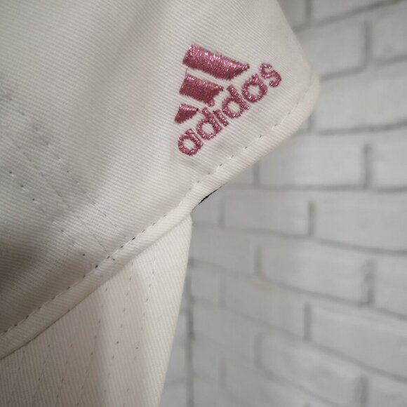 Adidas Authentic NHL Women's Collection Calgary Flames White & Pink Baseball Hat - Picture 3 of 6